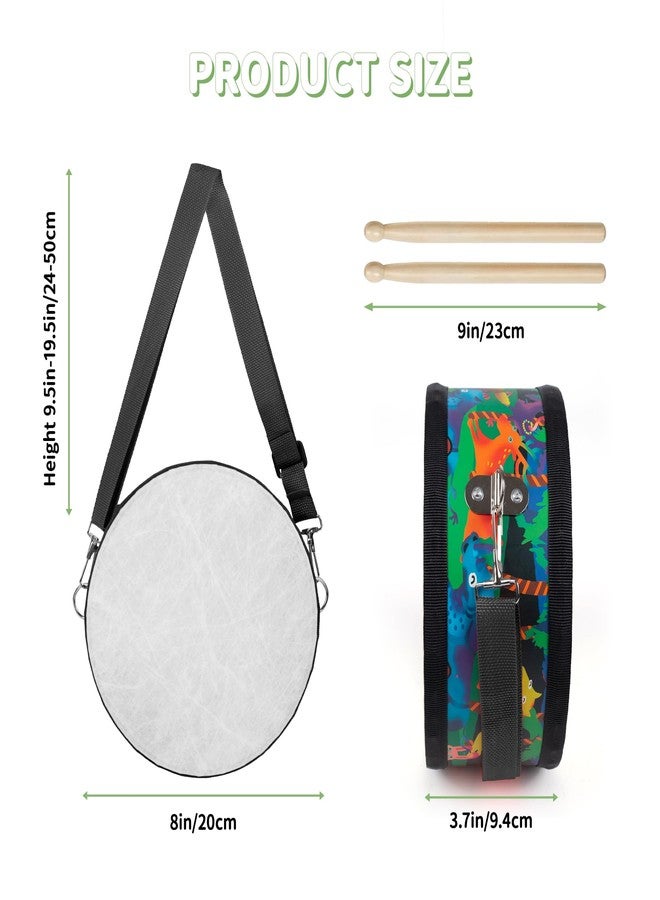 Ubblove Kids Drum Set with Adjustable Strap: Toddler Musical Instrument for Ages 3-5, Wearable Drum Kit with Drumsticks, Educational Percussion Toy for Rhythm Music Development (Black) - Image 4